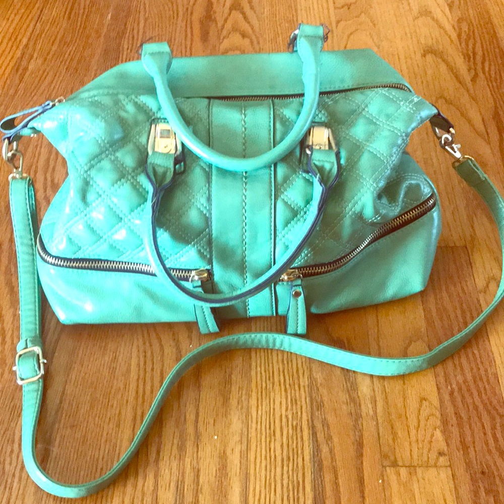 Mint green purse